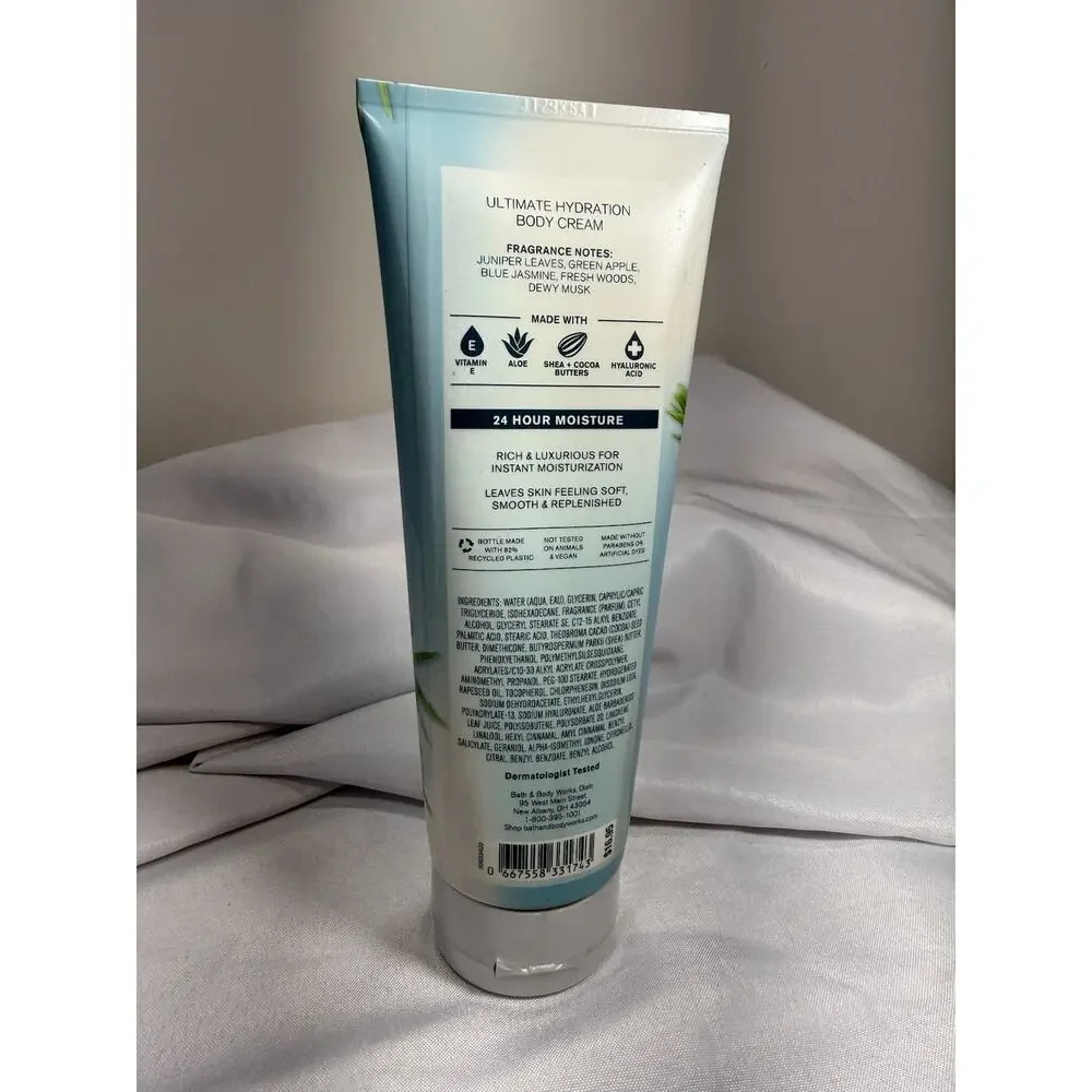NEW Bath & and Body HTF Works Juniper Breeze 8 oz Body Cream Discontinued